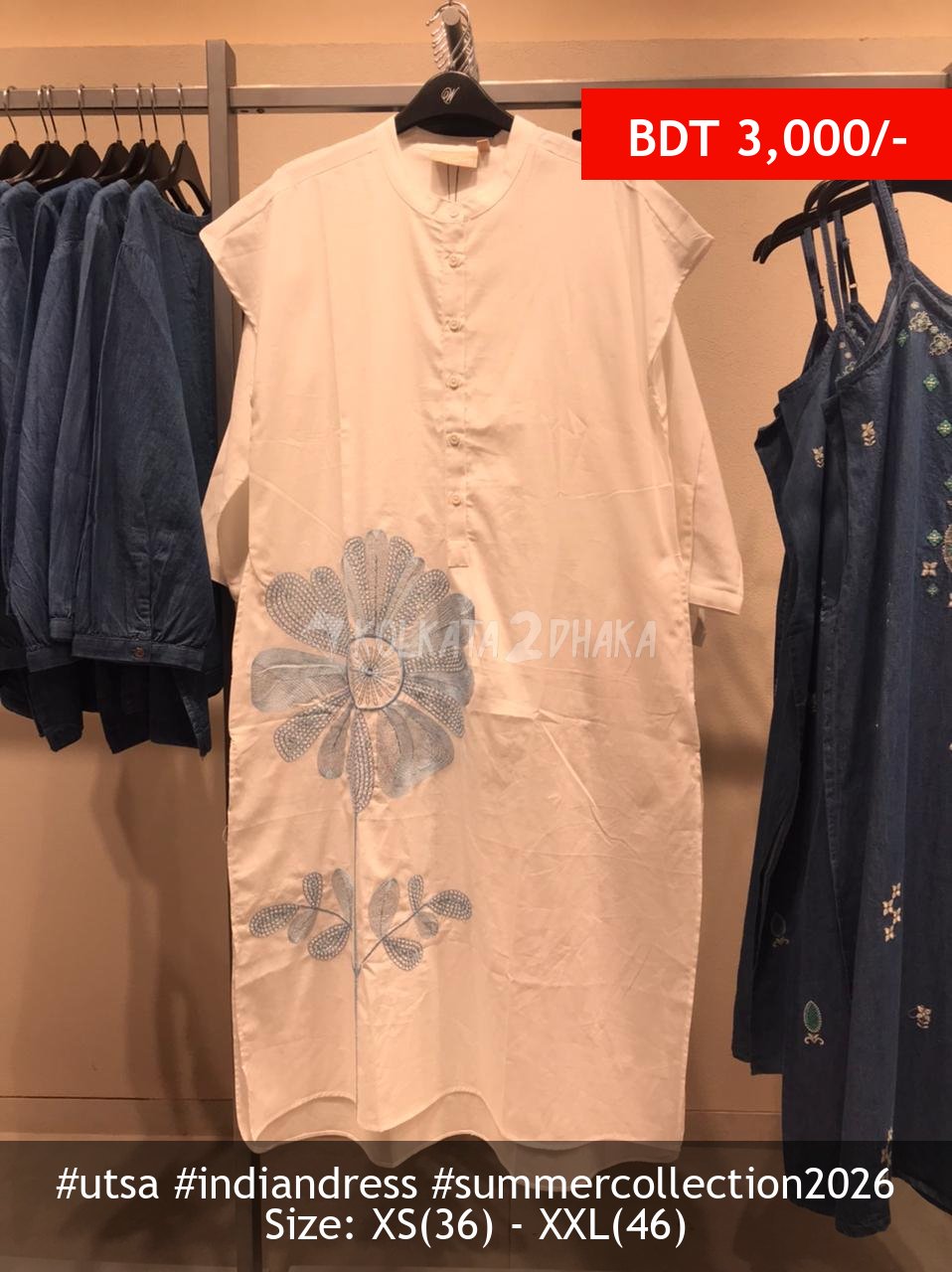 Utsa White Kurta