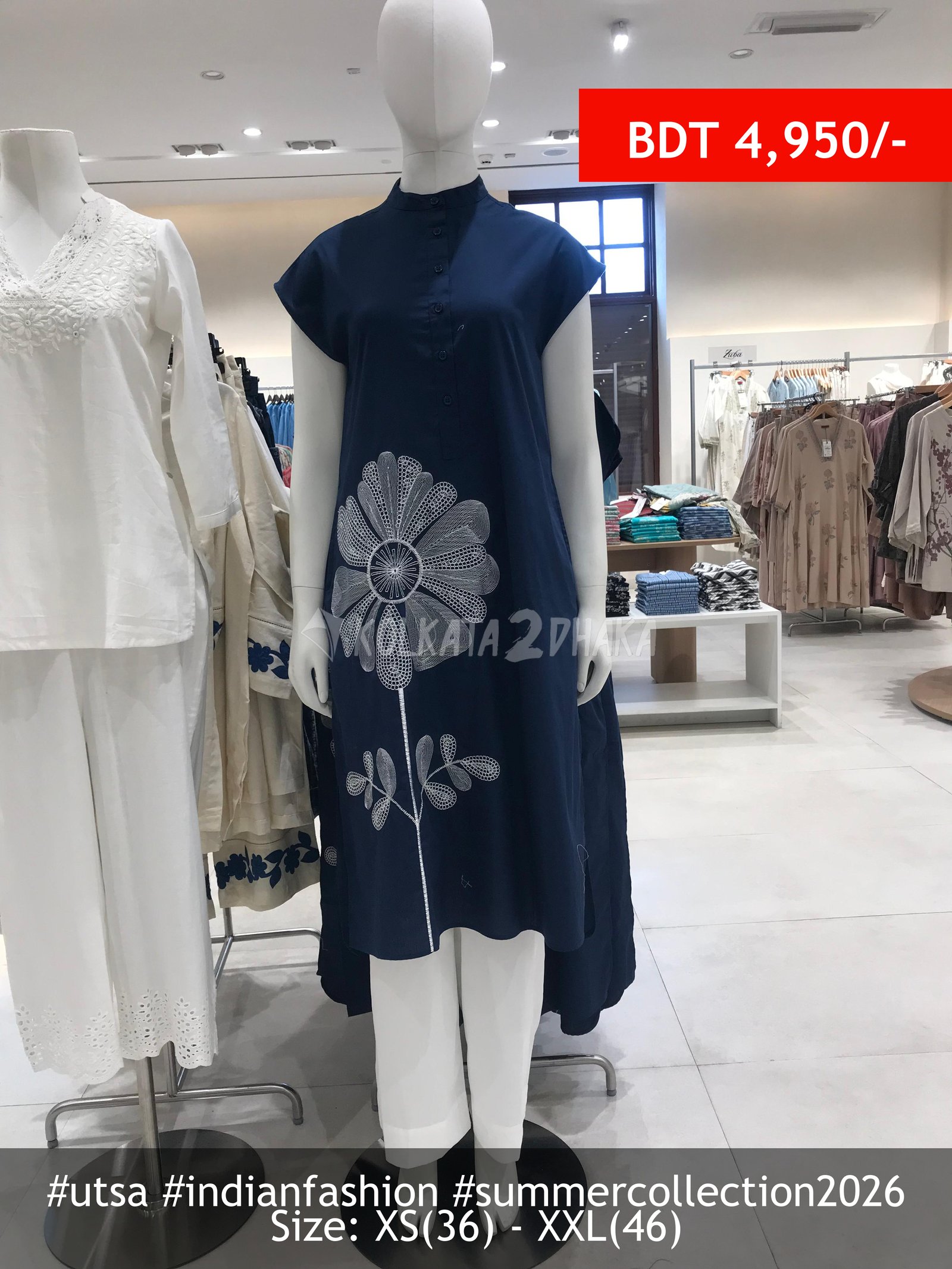 Utsa Indigo Co-Ord Set