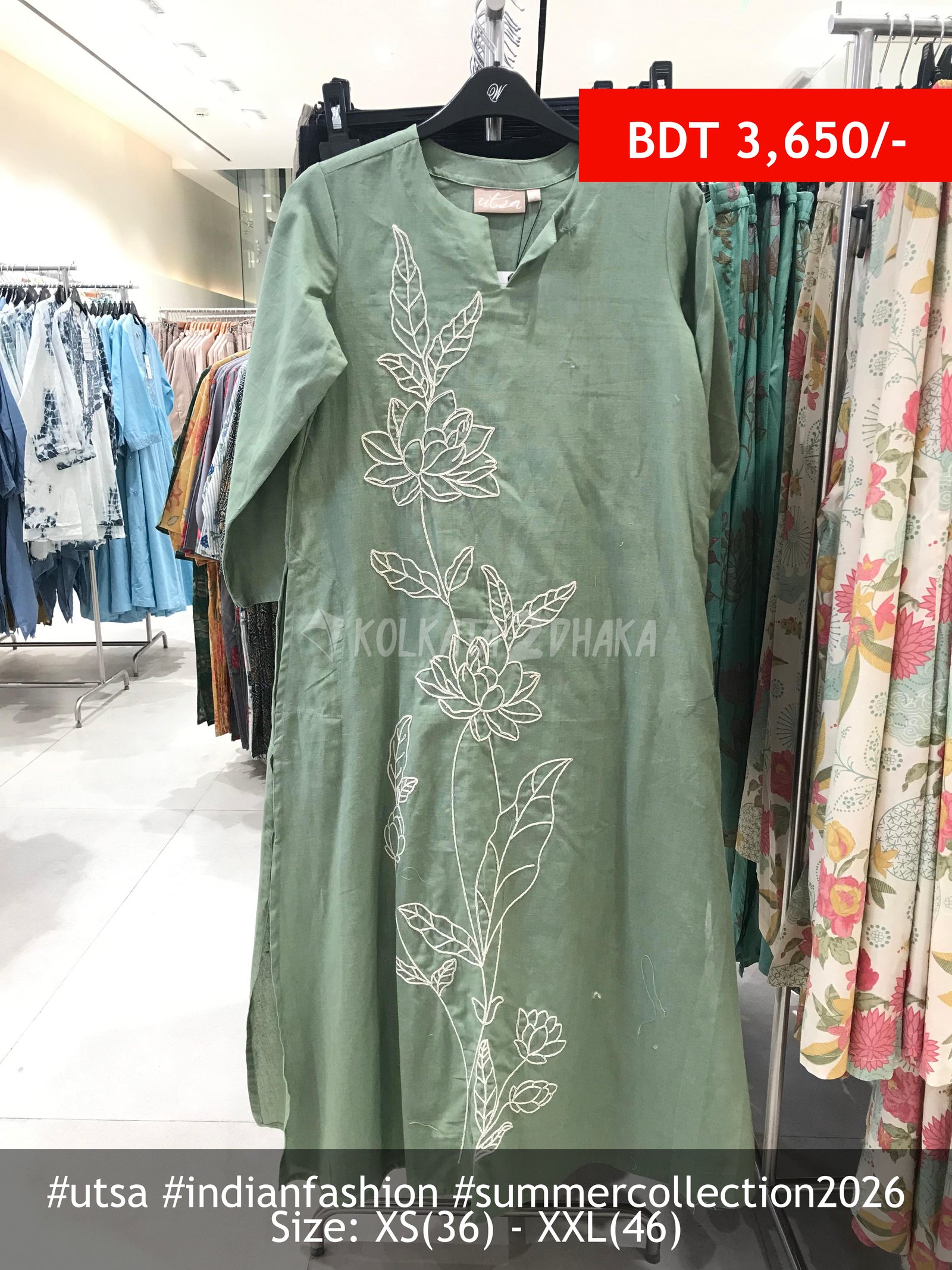 Utsa Sage Kurta