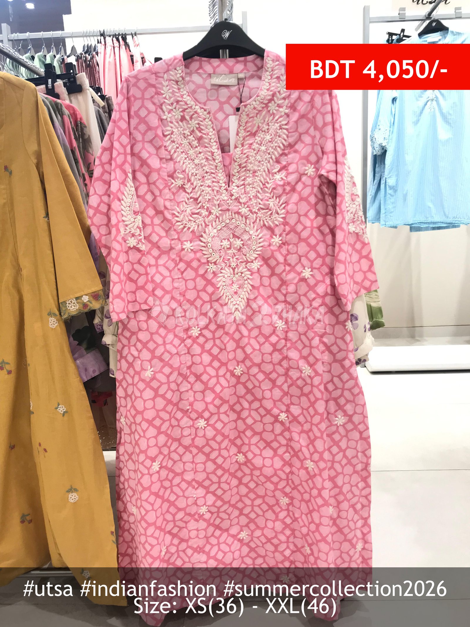 Utsa Pink Kurta