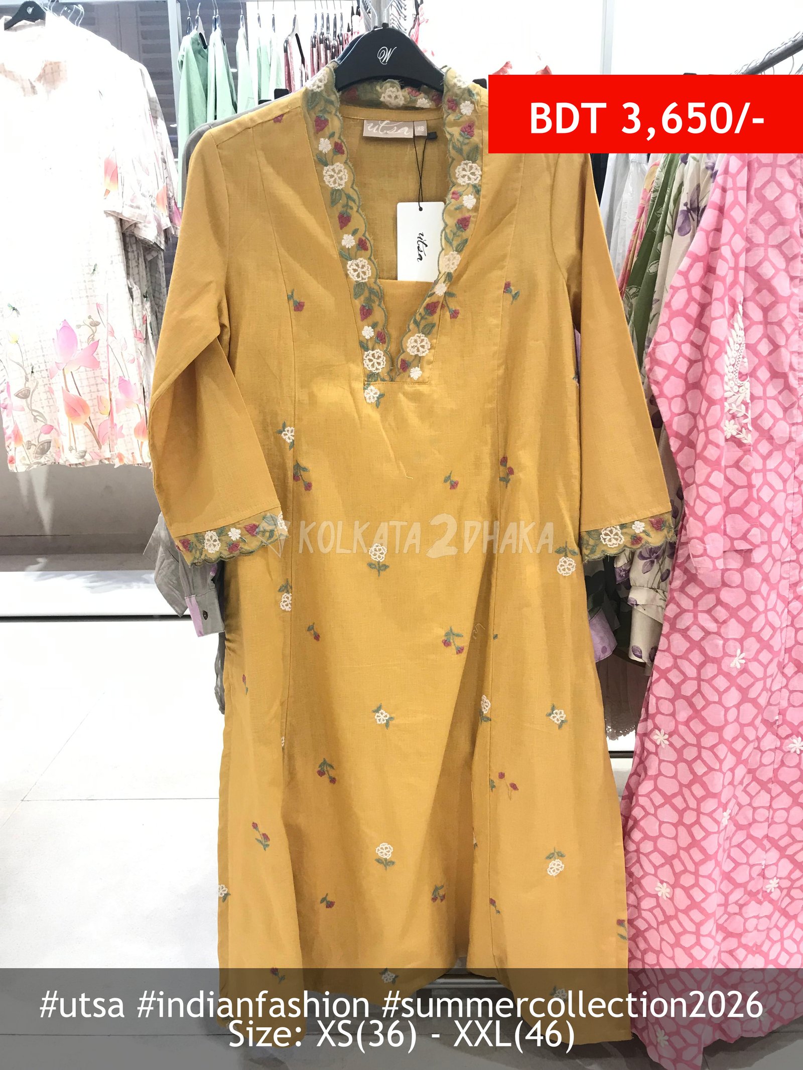 Utsa Yellow Kurta