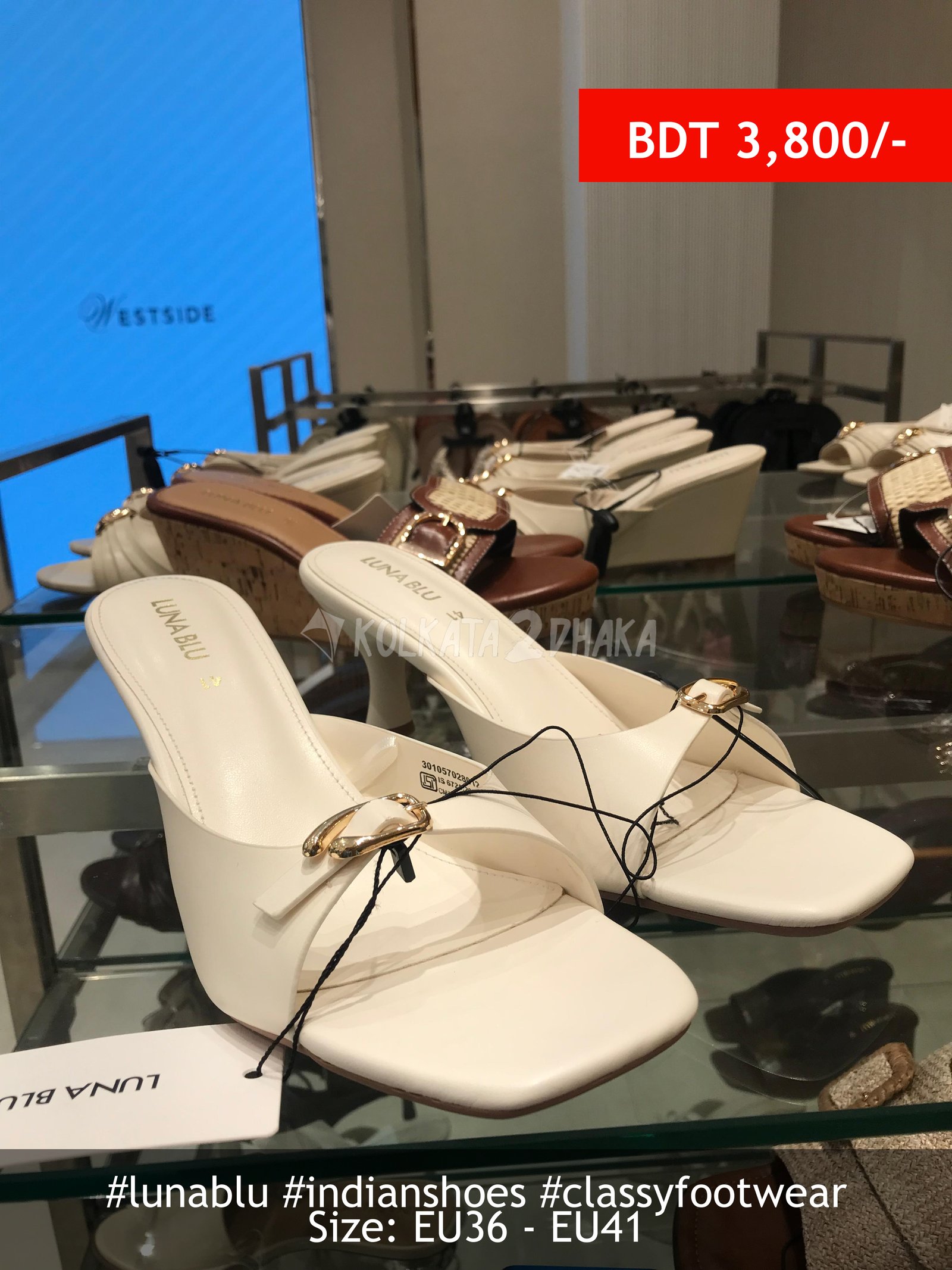 Lunablu White Pencil Heels