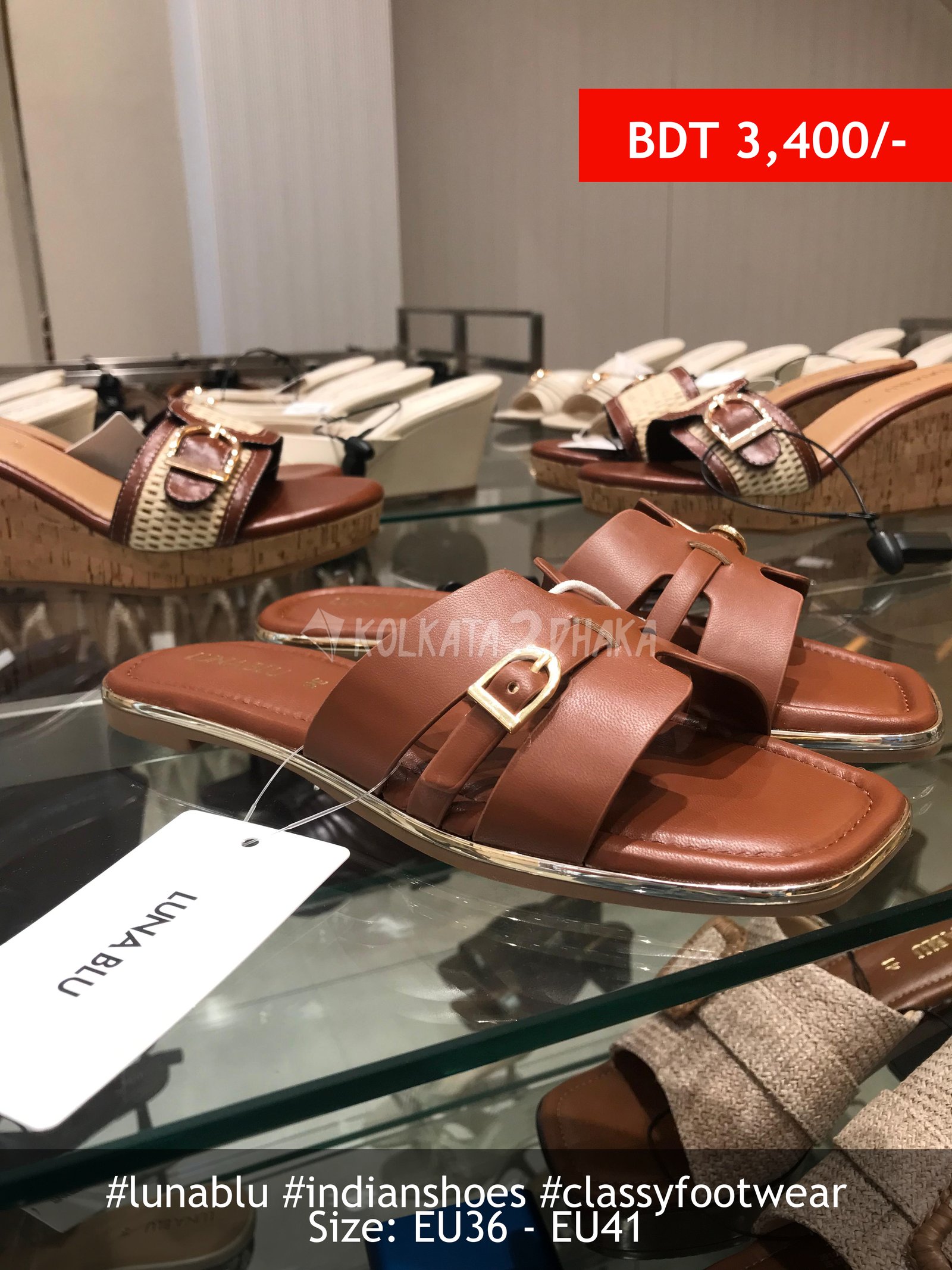 Lunablu Tan Flats