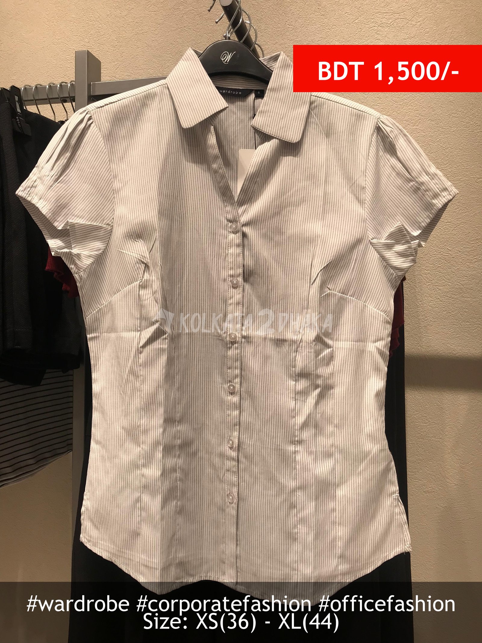 Wardrobe White Black Shirt