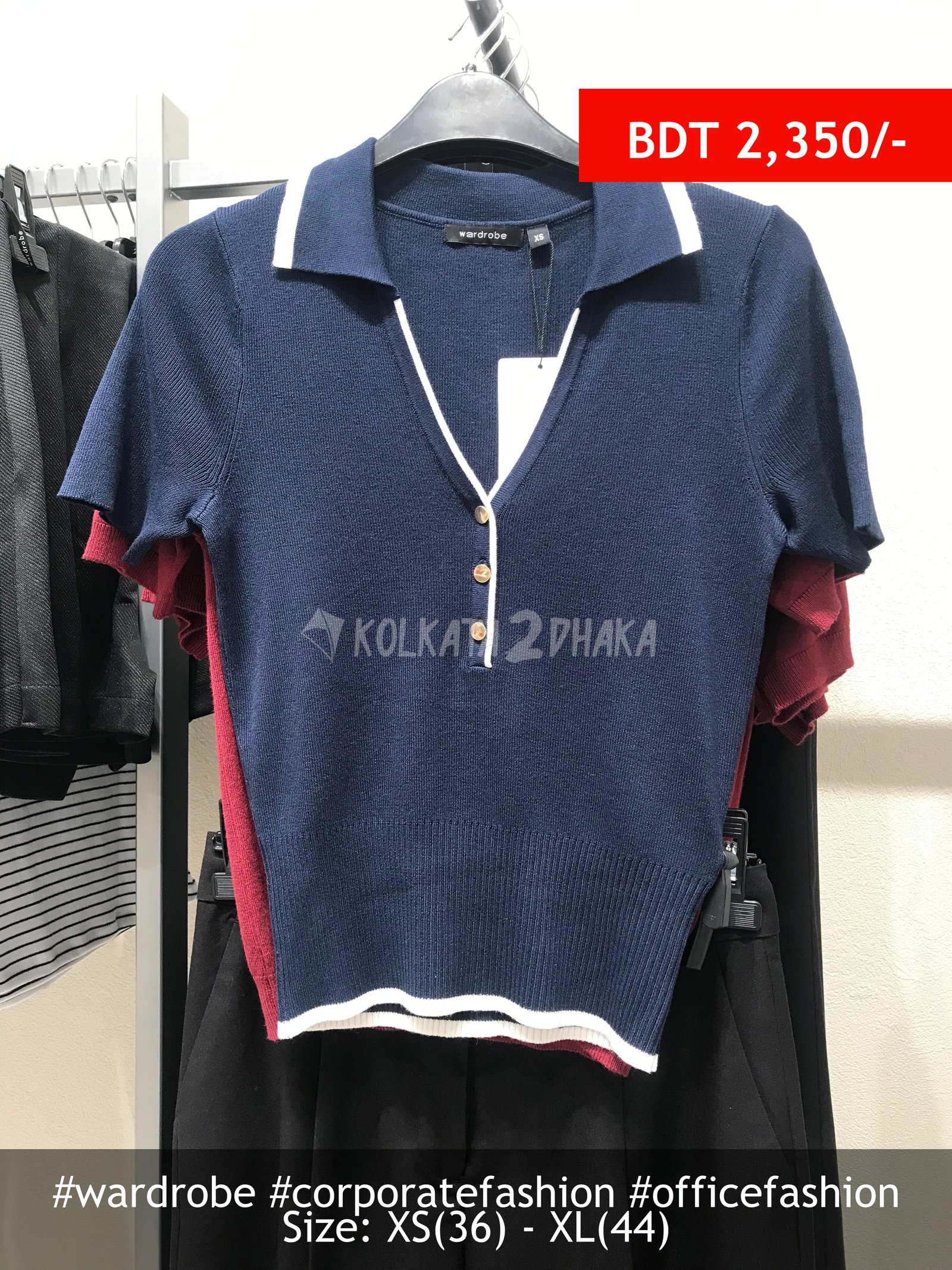 Wardrobe Navy Sweatshirt