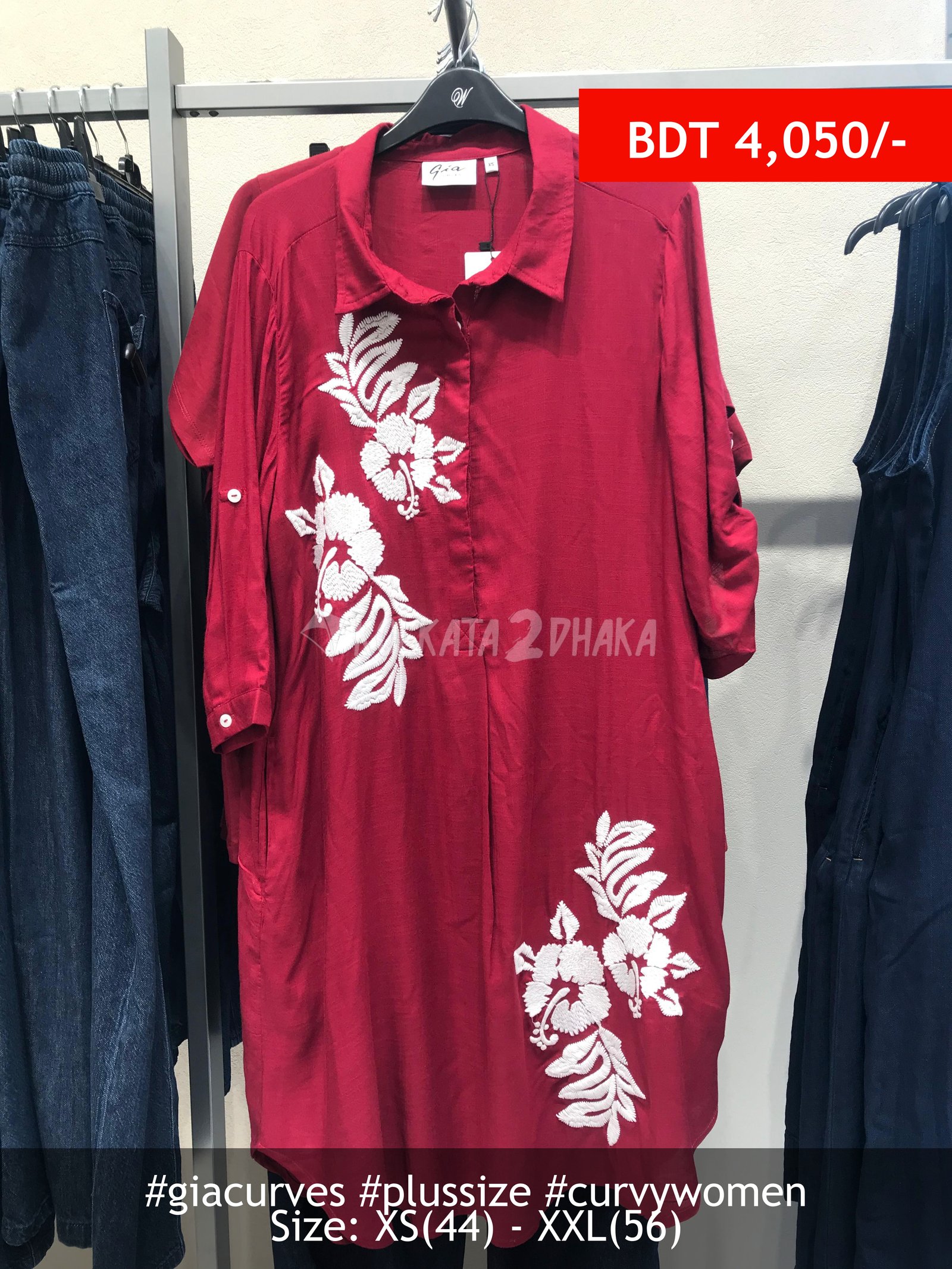Gia Curves Berry Kurta