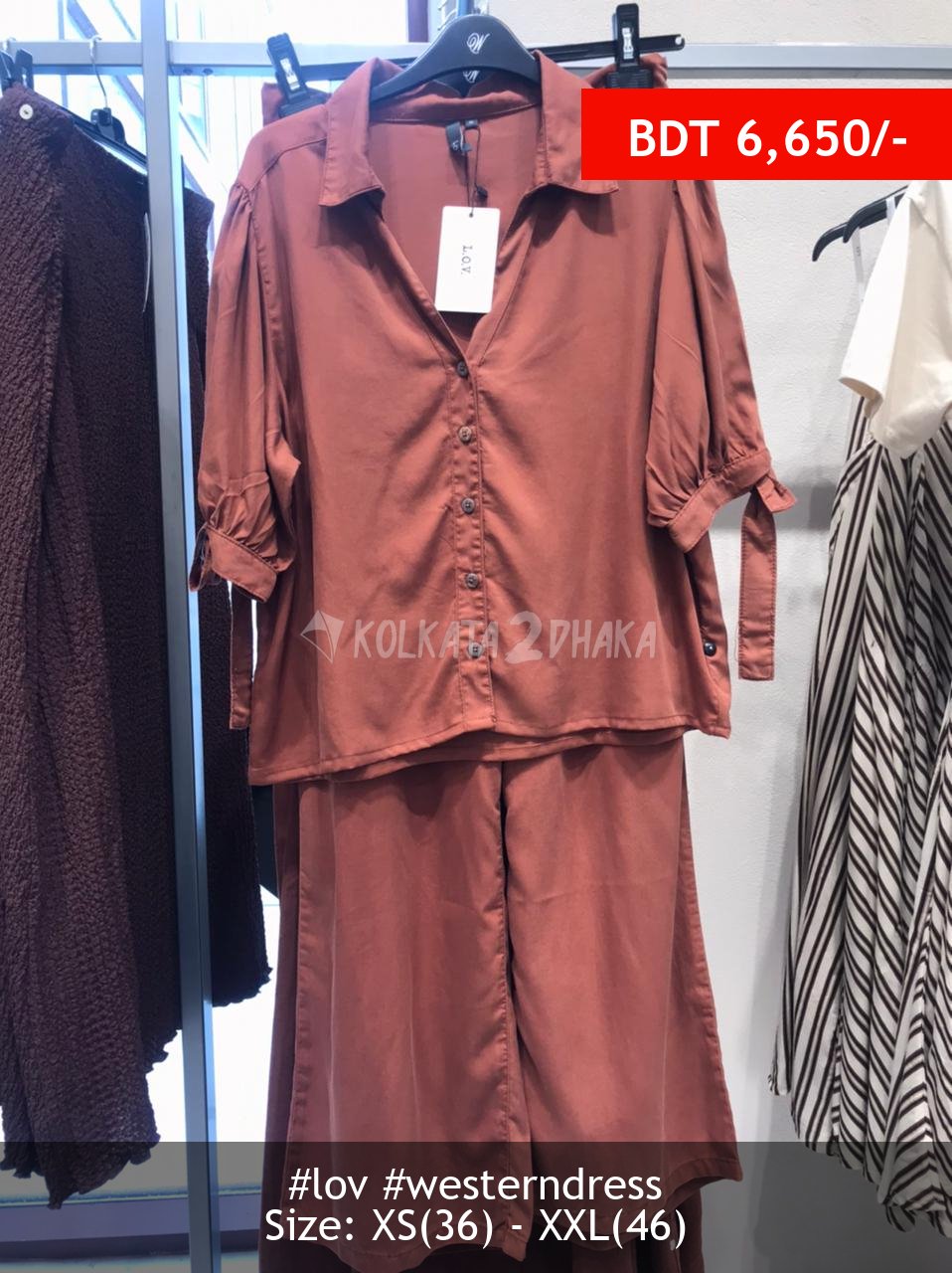 LOV Olive Top-Trousers Set