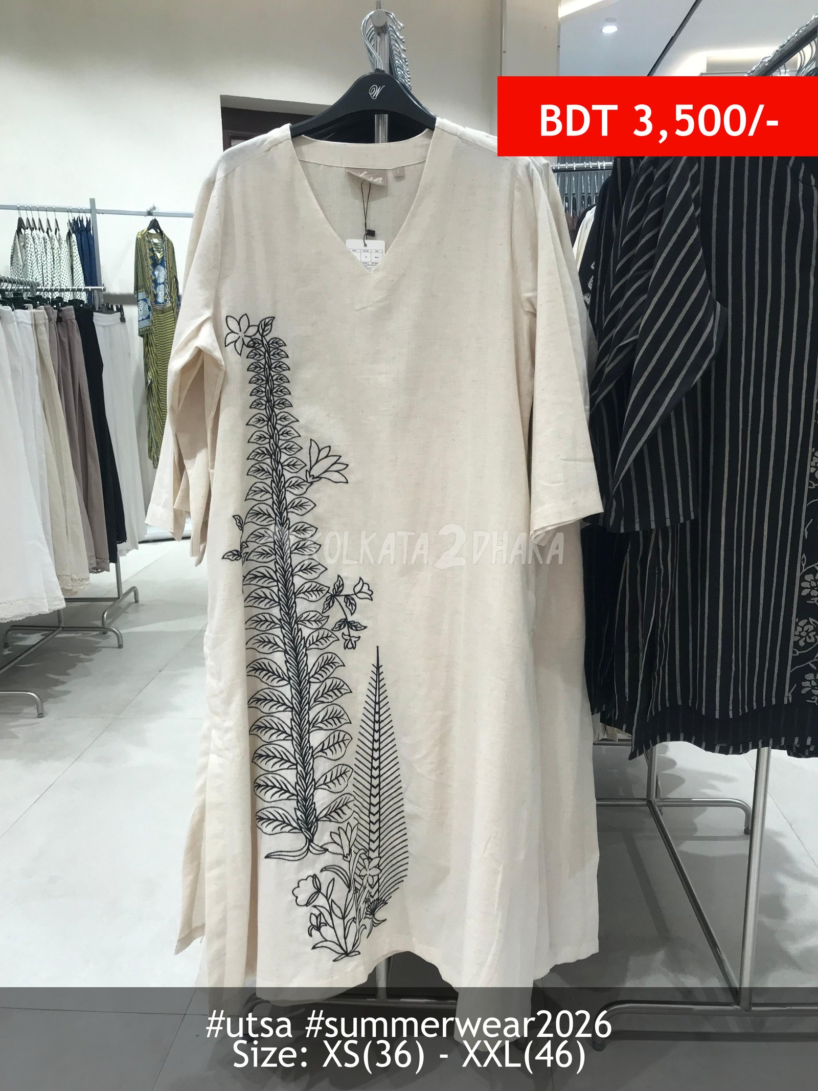 Utsa Off-White Kurta
