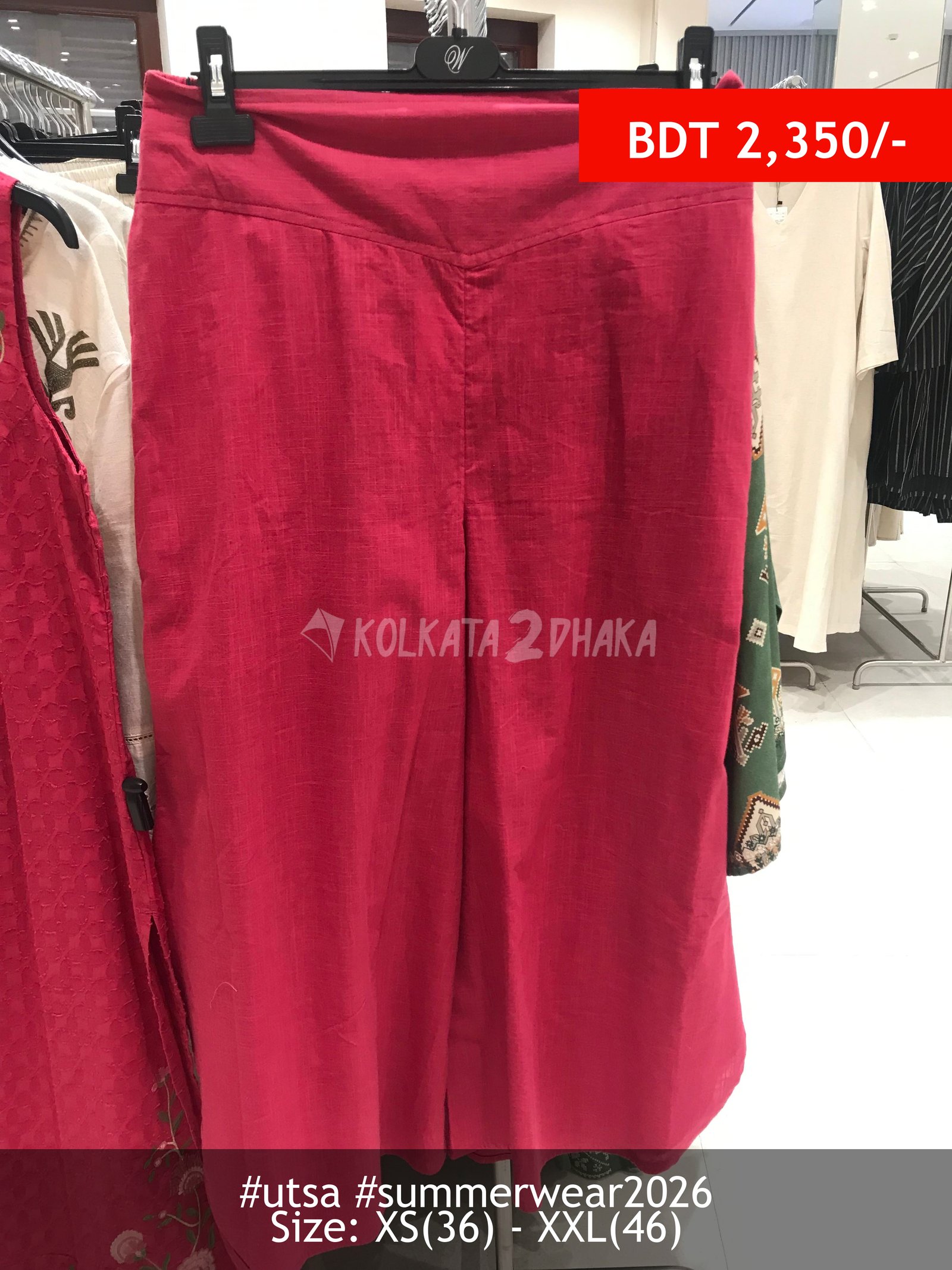 Utsa Red Pants