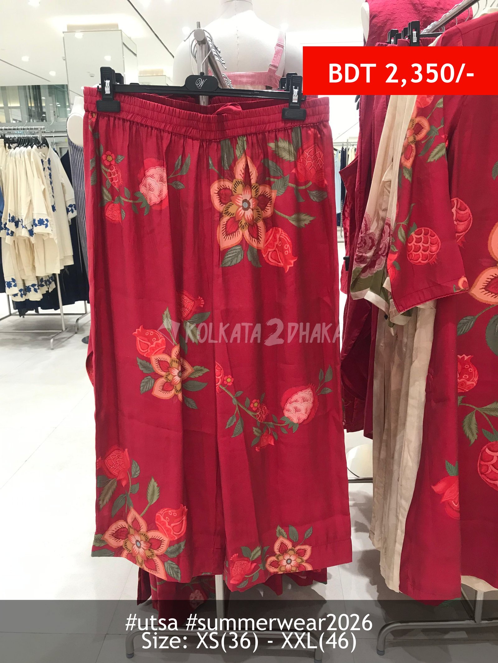 Utsa Red Pants