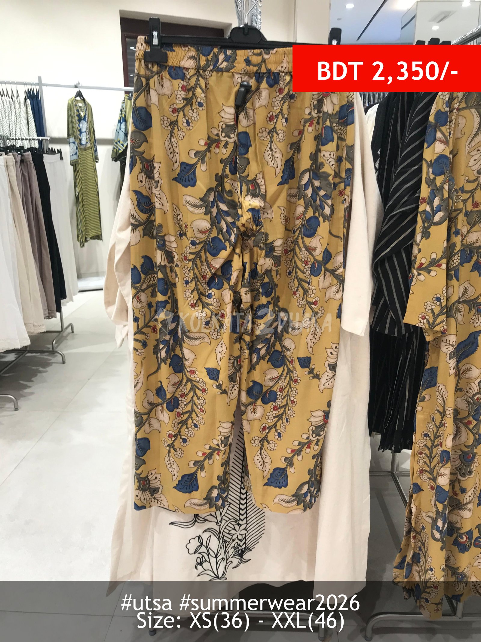 Utsa Mustard Pants