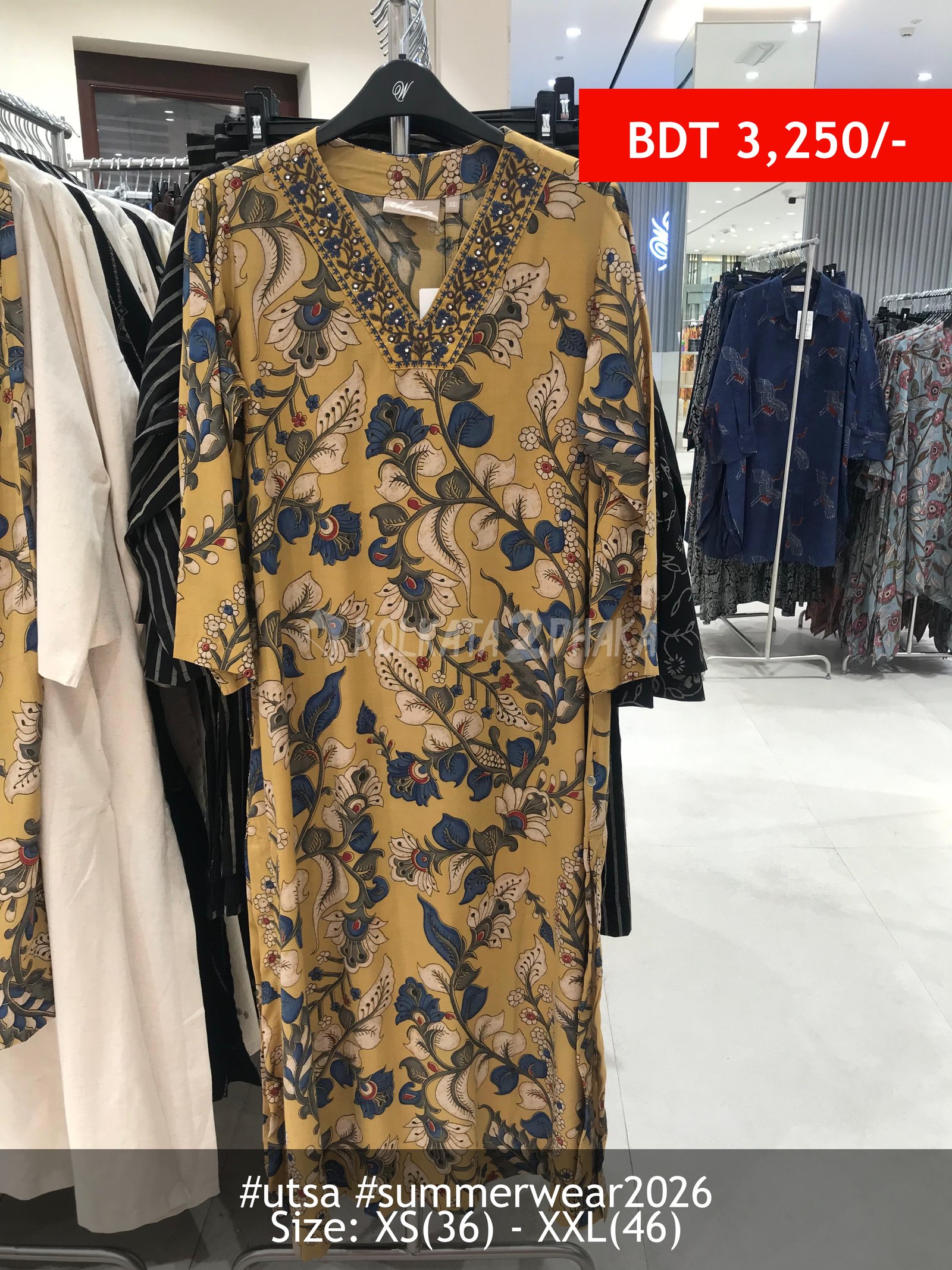 Utsa Mustard Kurti