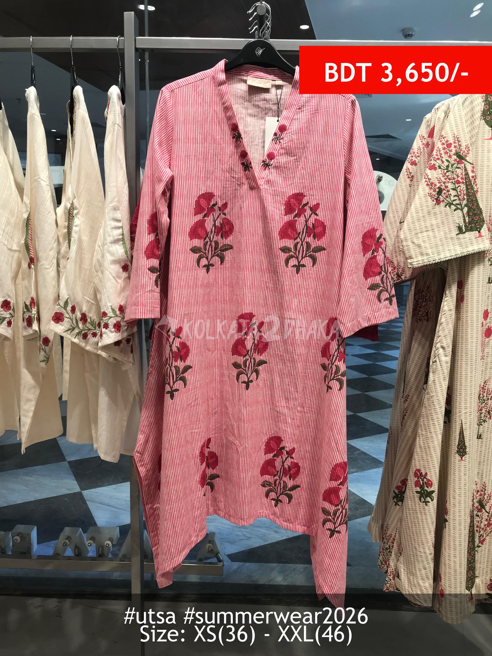 Utsa Pink Kurta
