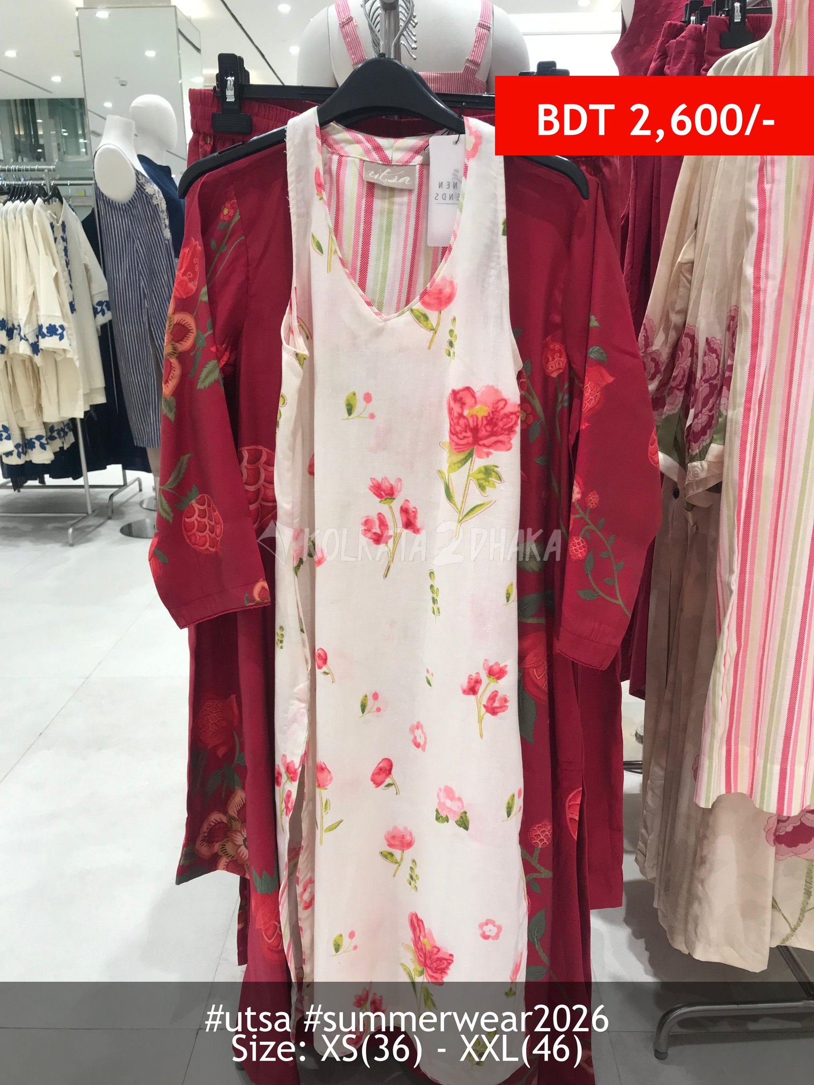 Utsa Natural Sleeveless Kurti