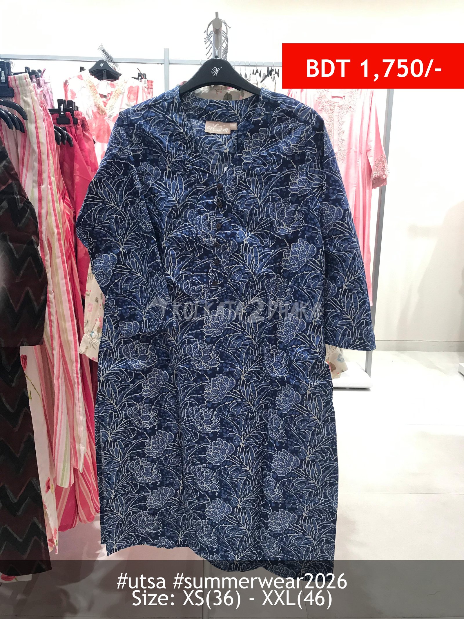 Utsa Indigo Kurti