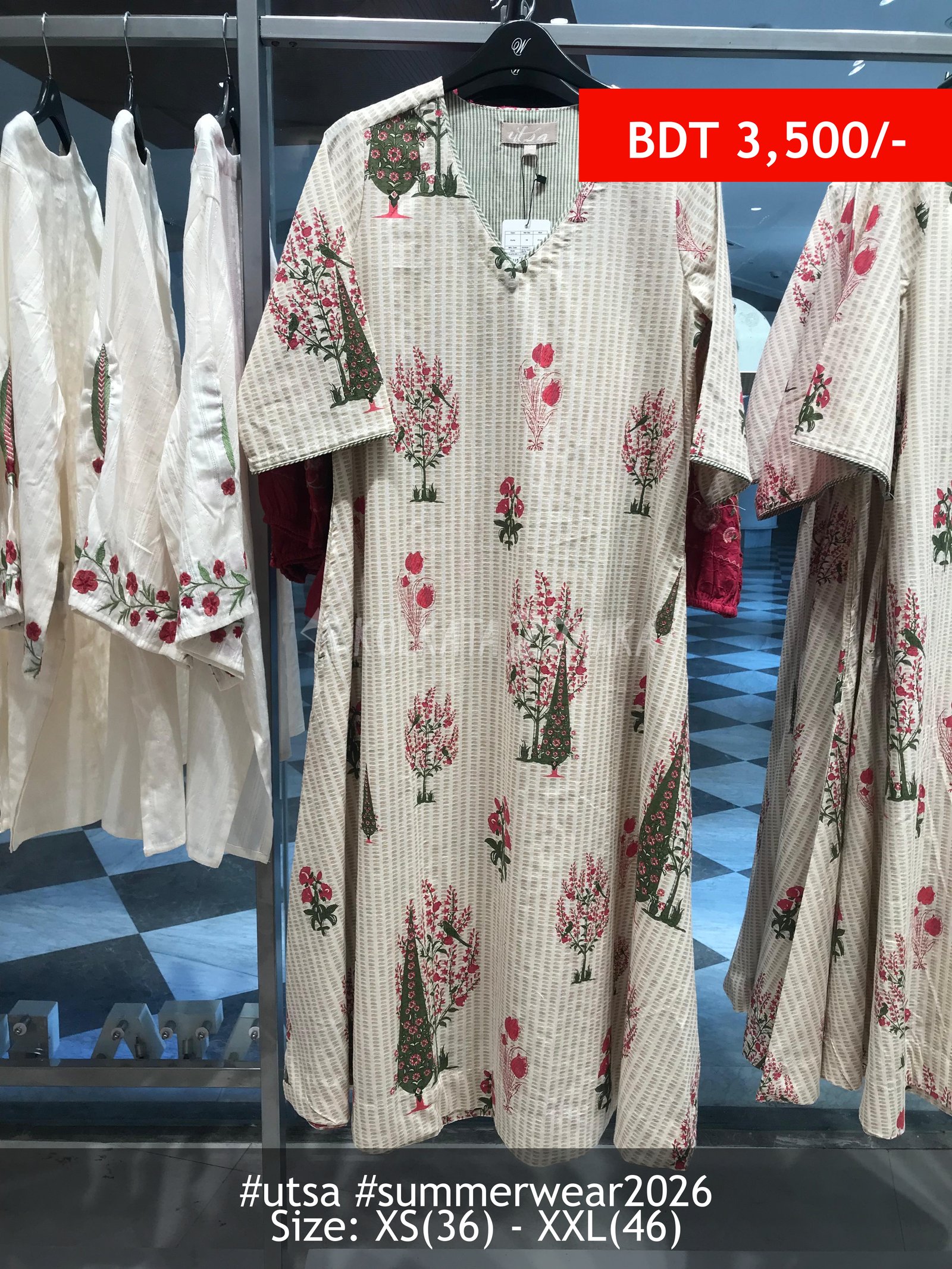 Utsa Off-White Kurta