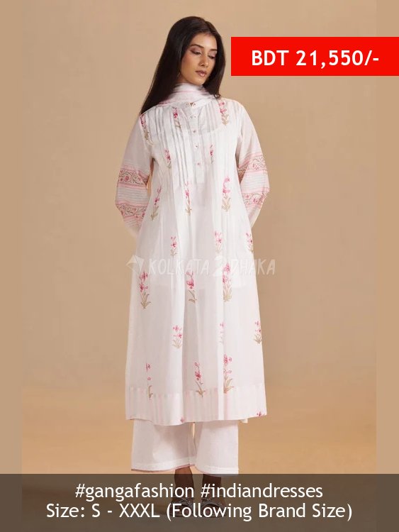 Ganga Fashion Swan Mul-Mul Light Festive Kurta Set