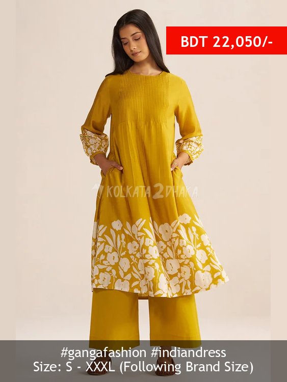 Ganga Fashion Mustard Yellow Co-ord Set