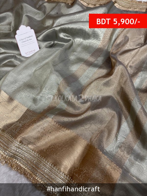 Hanfi Handicraft Maharani Tissue Silk Saree