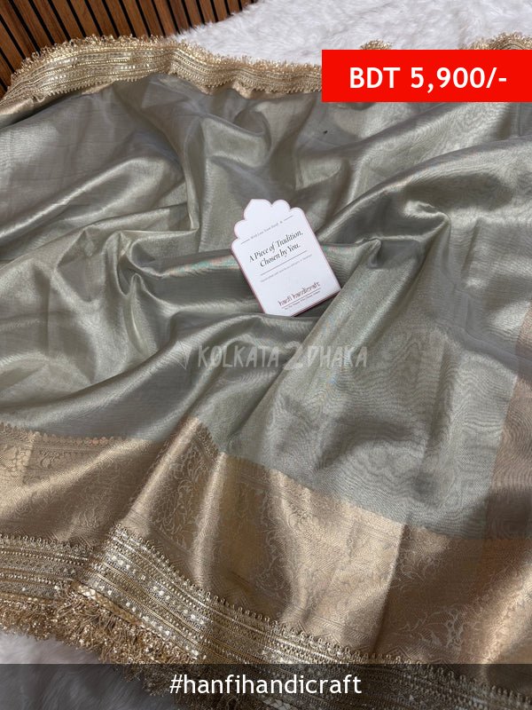 Hanfi Handicraft Maharani Tissue Silk Saree