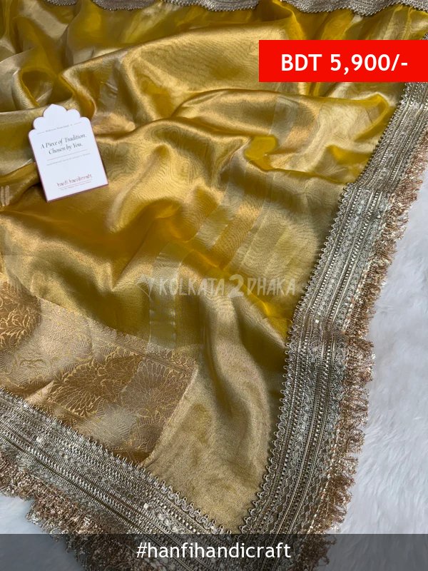 Hanfi Handicraft Maharani Tissue Silk Saree