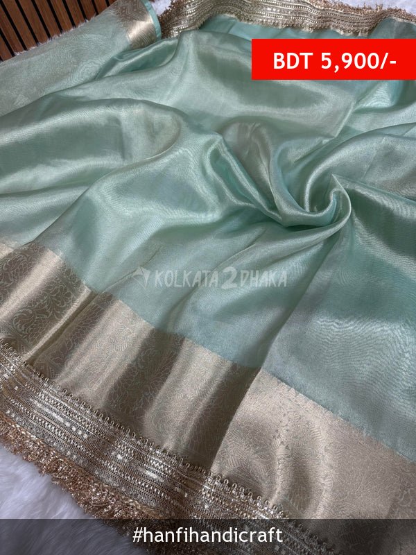 Hanfi Handicraft Maharani Tissue Silk Saree