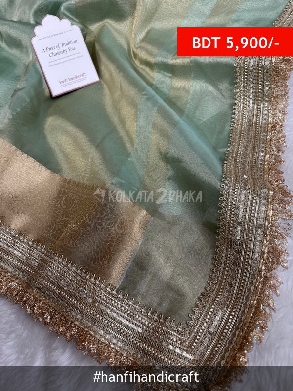 Hanfi Handicraft Maharani Tissue Silk Saree