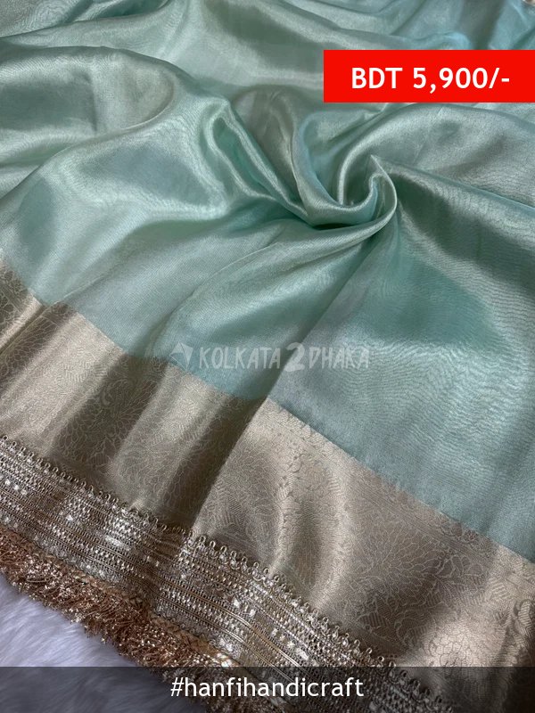 Hanfi Handicraft Maharani Tissue Silk Saree