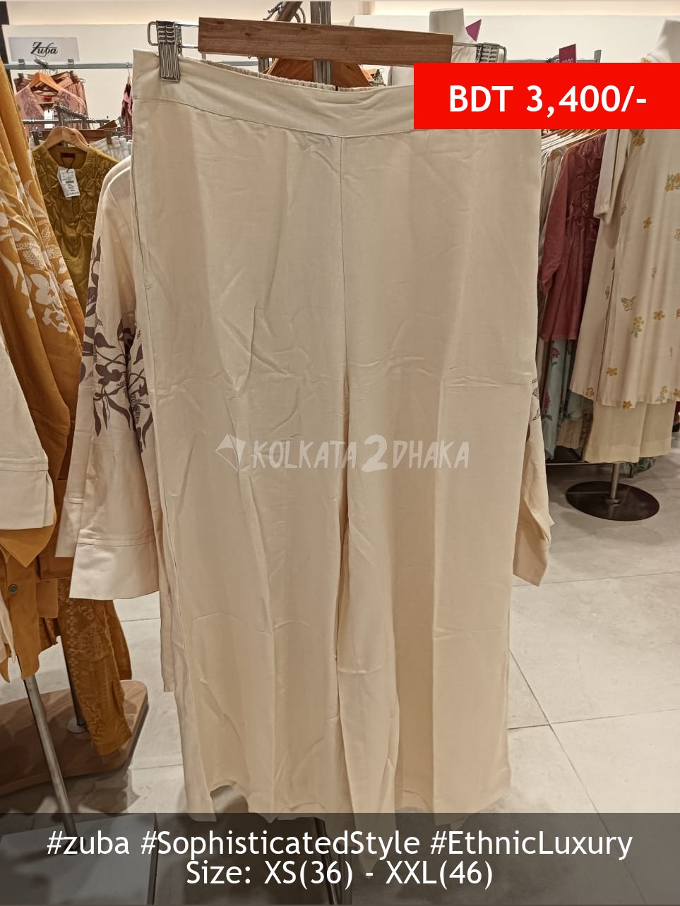 Zuba off white pant