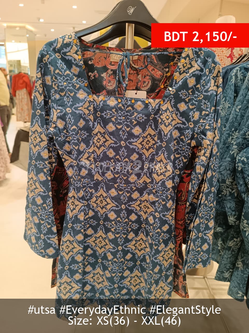 Utsa Indigo kurta