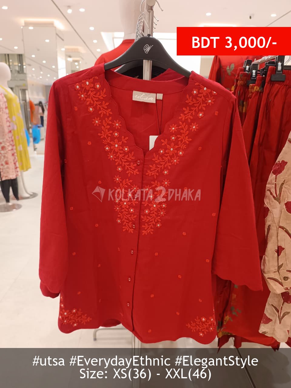 Utsa red tunic