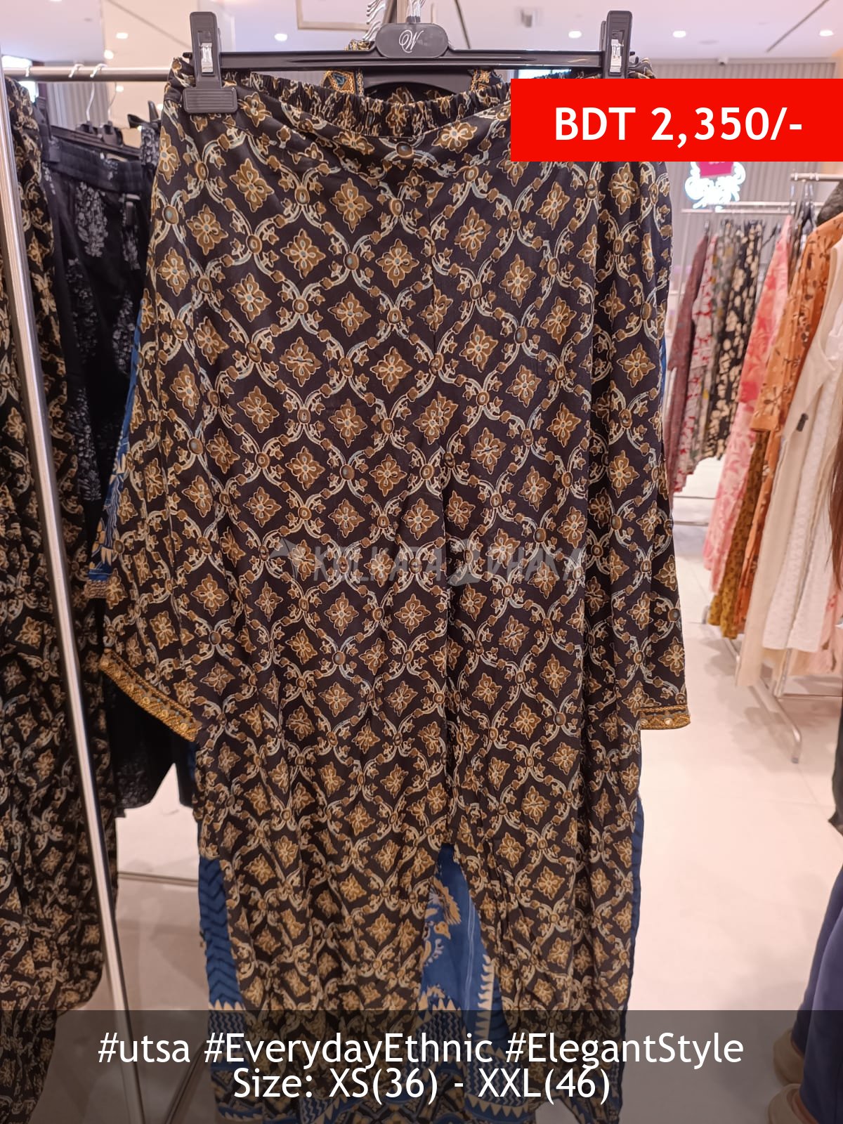 Utsa black pant