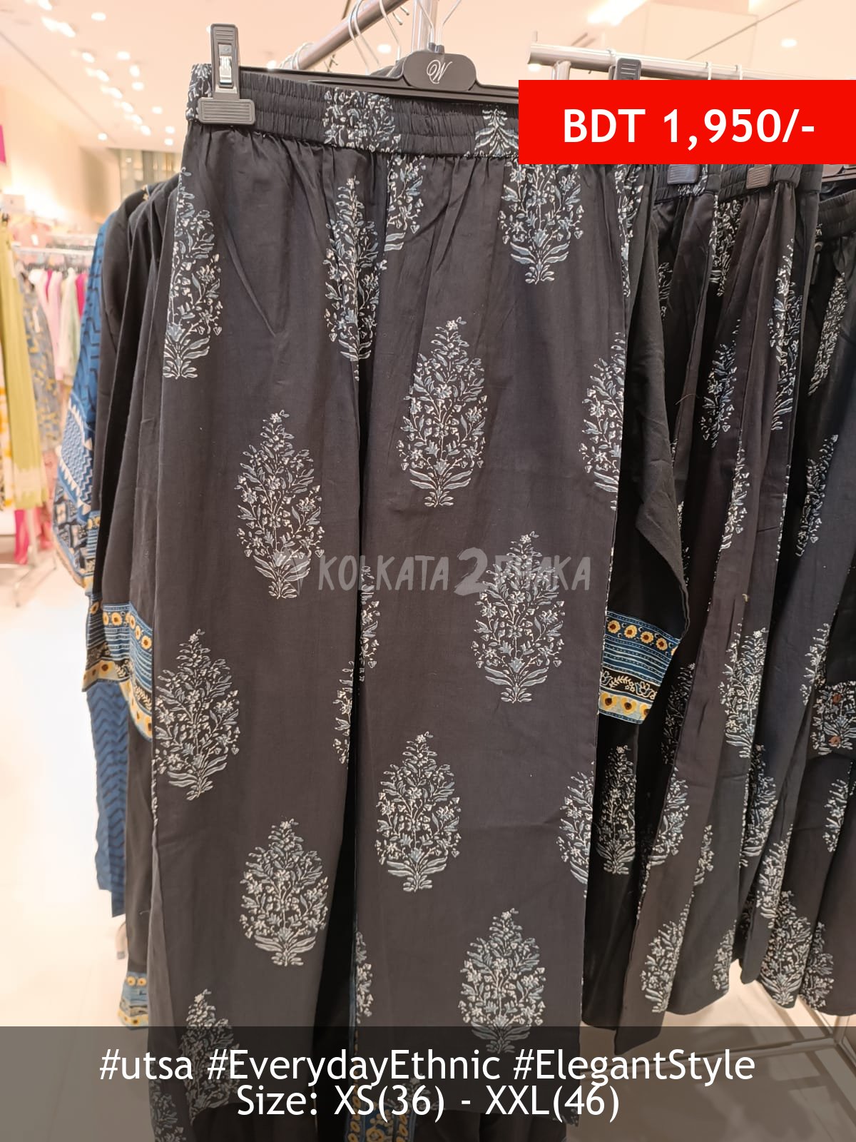 Utsa black pant