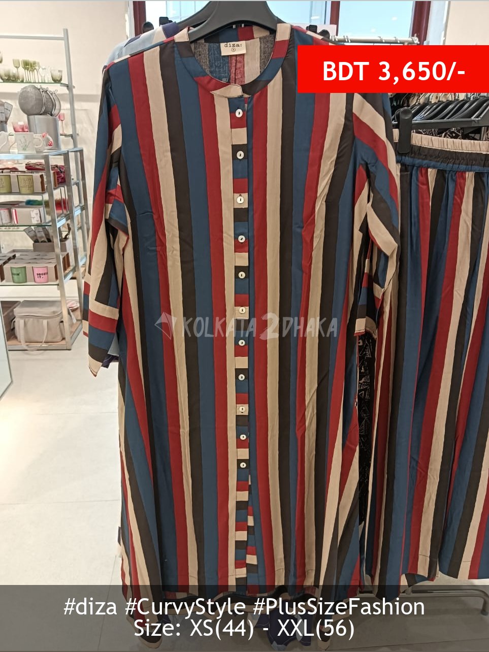 Diza Black kurta