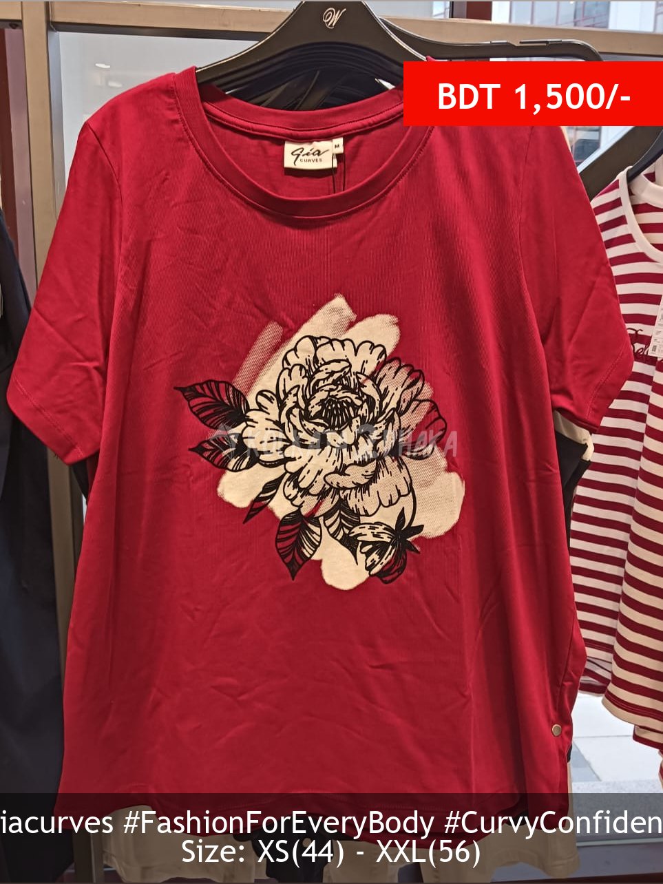 Gia Curves Berry Tee shirt