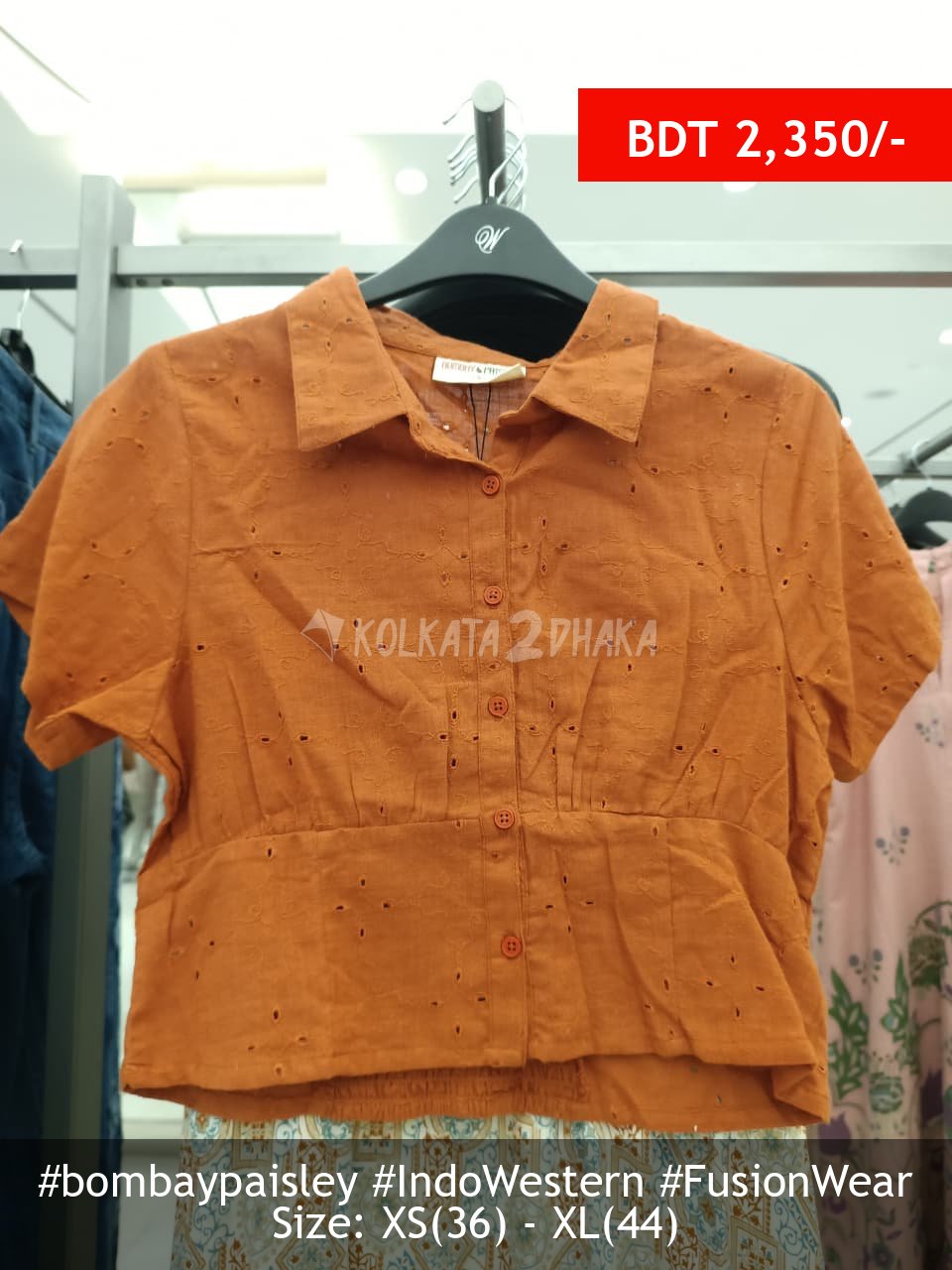 Bombay Paisley Rust top