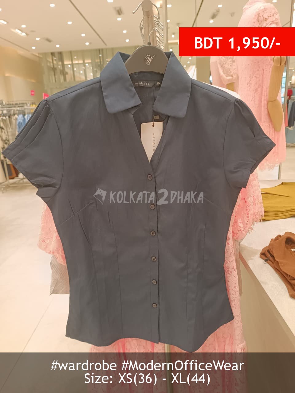 Wardrobe Navy Blouse