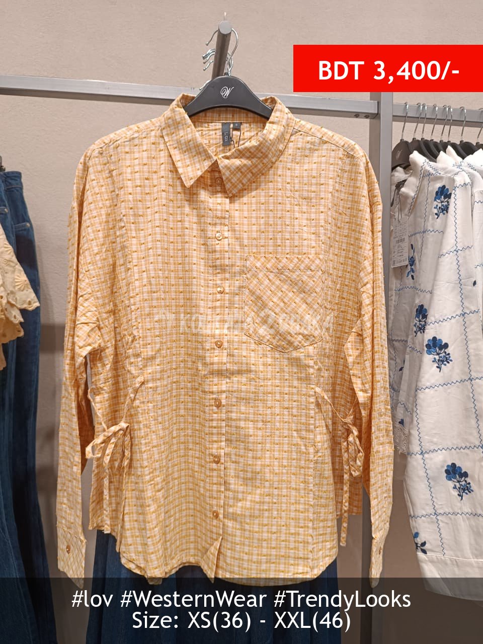 LOV Butter yellow blouse