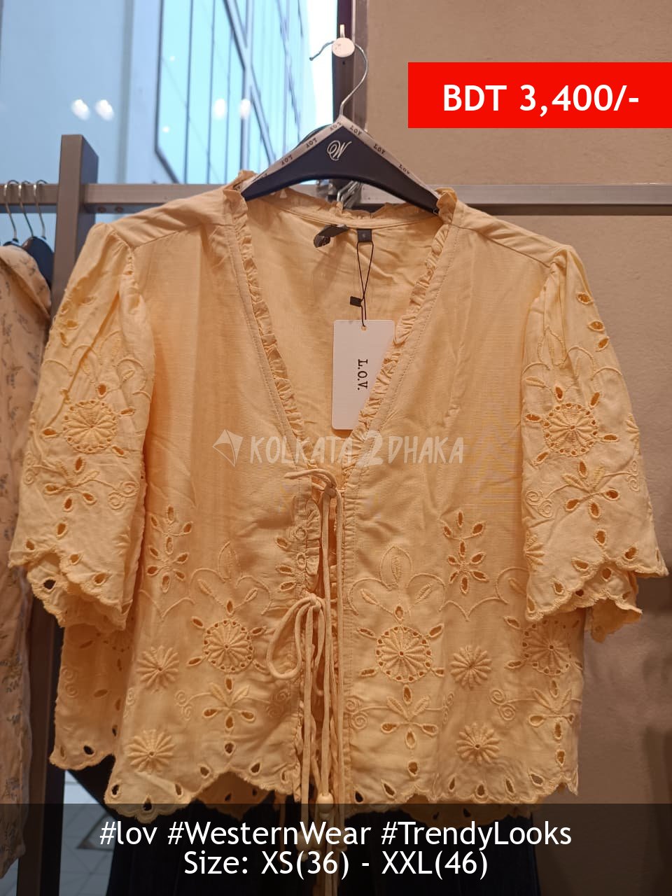 LOV Butter Yellow Blouse