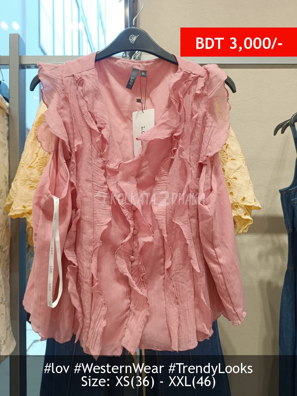 LOV Dusty pink blouse