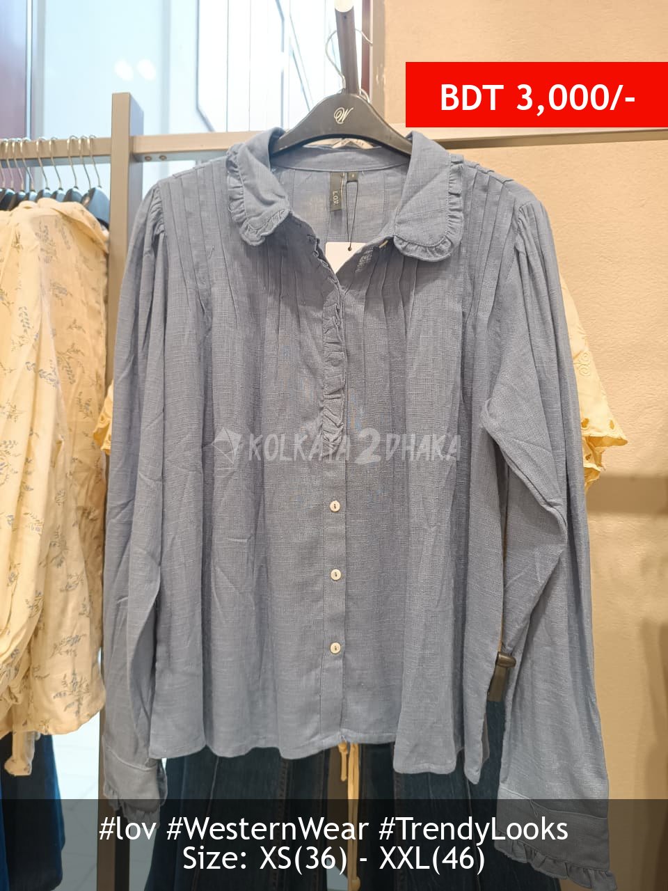 LOV Sky blue Blouse