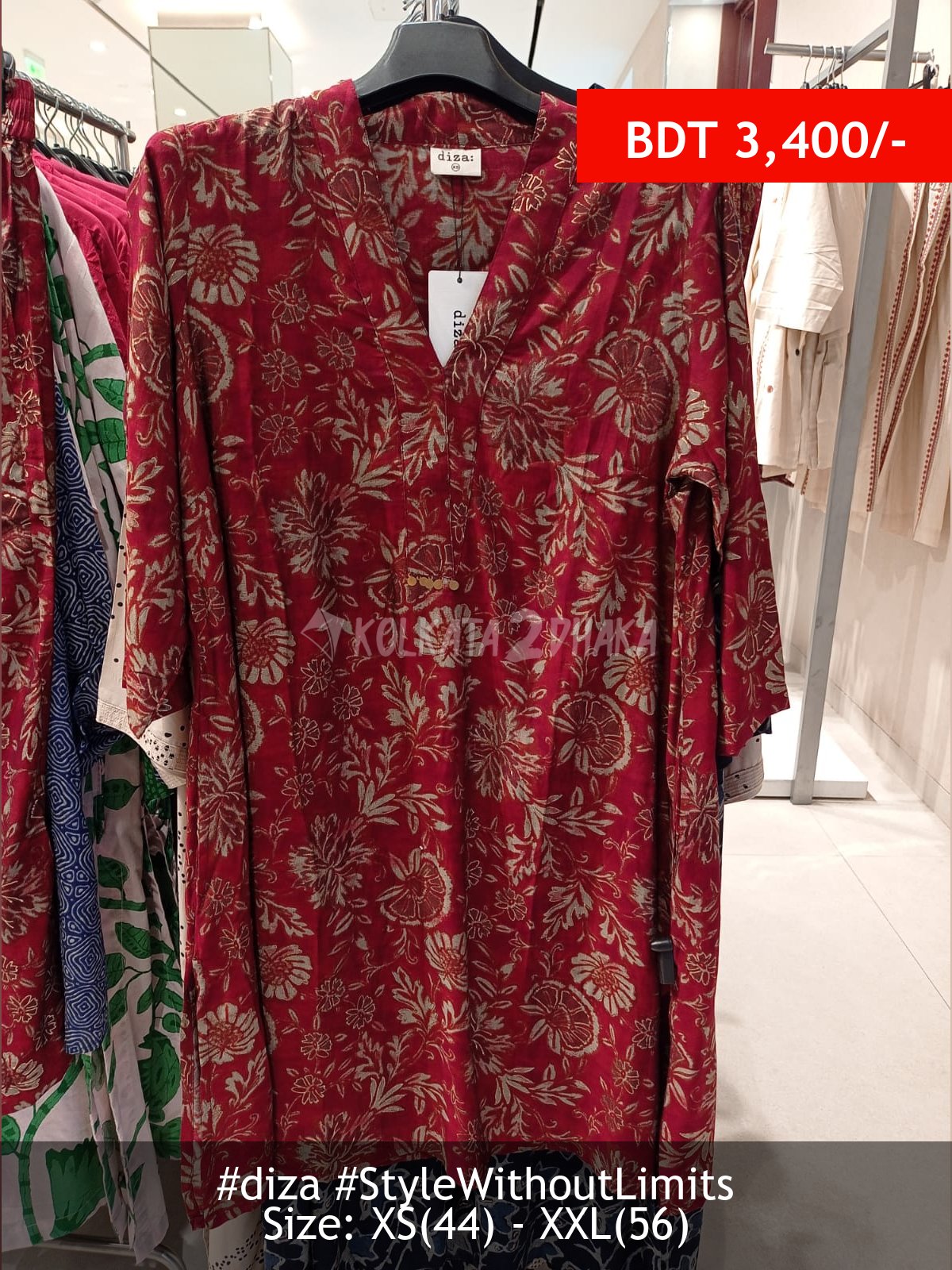 Diza Orange kurta