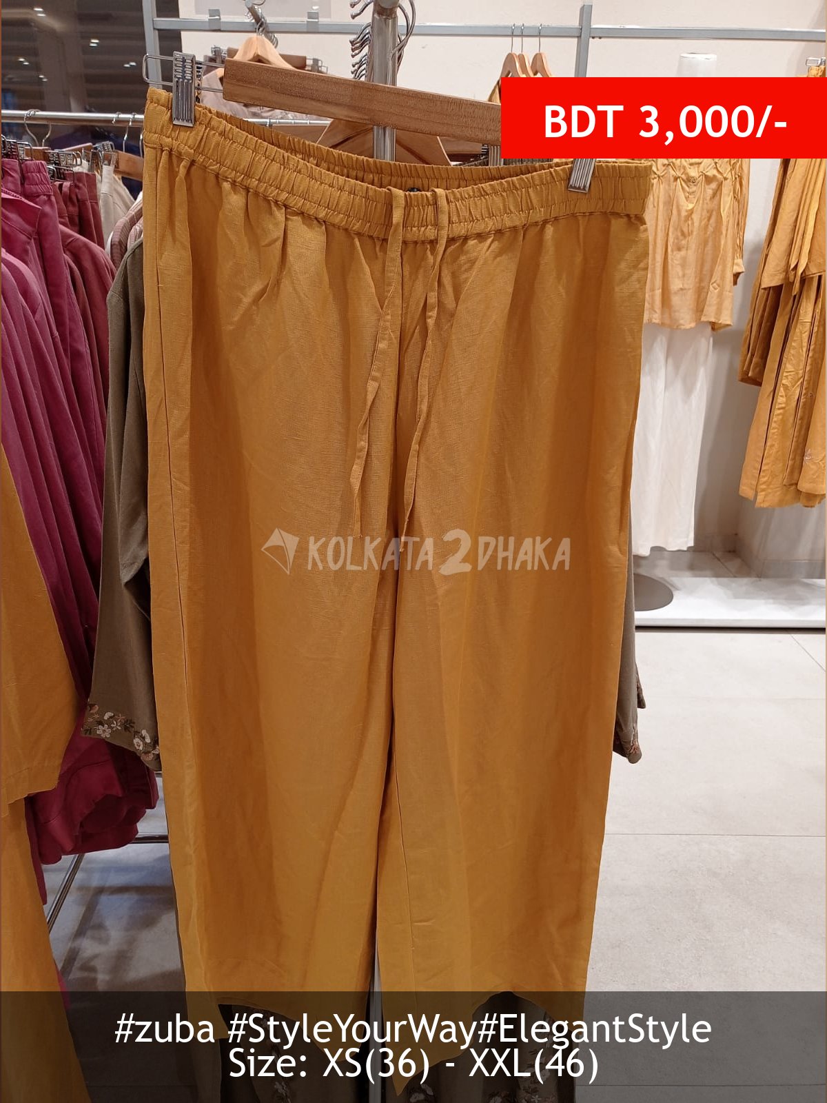 Zuba Mustard pant