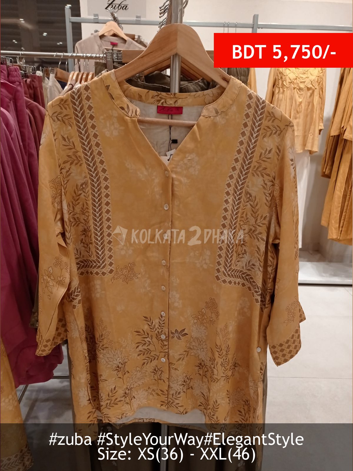 Zuba mustard dress