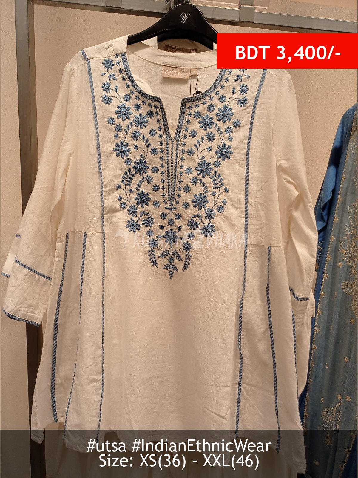 Utsa White kurta