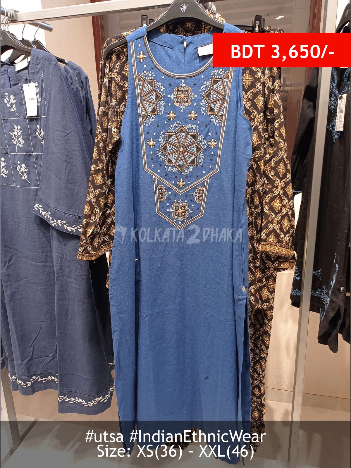 Utsa Indigo Kurta