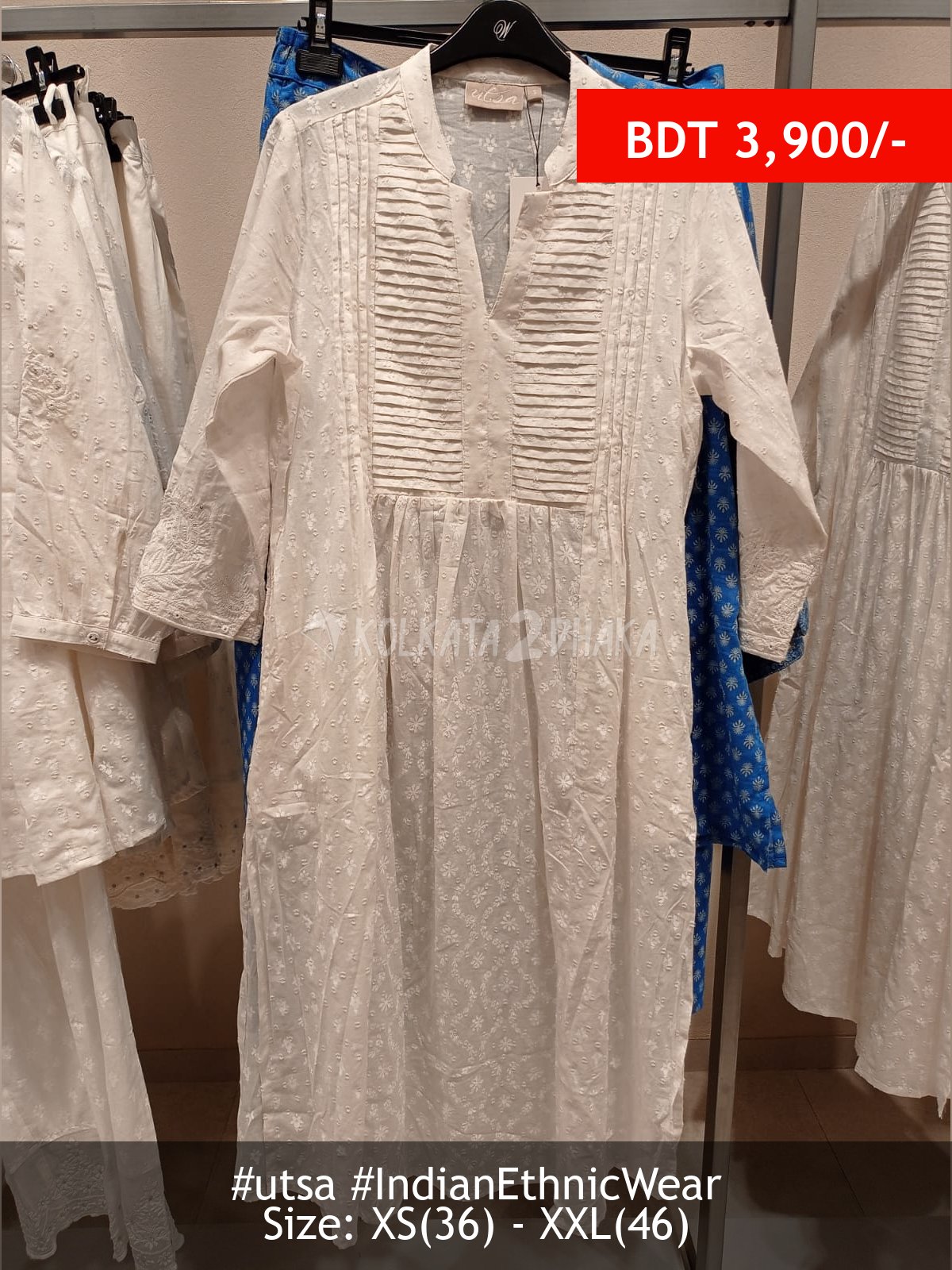 Utsa White Kurta