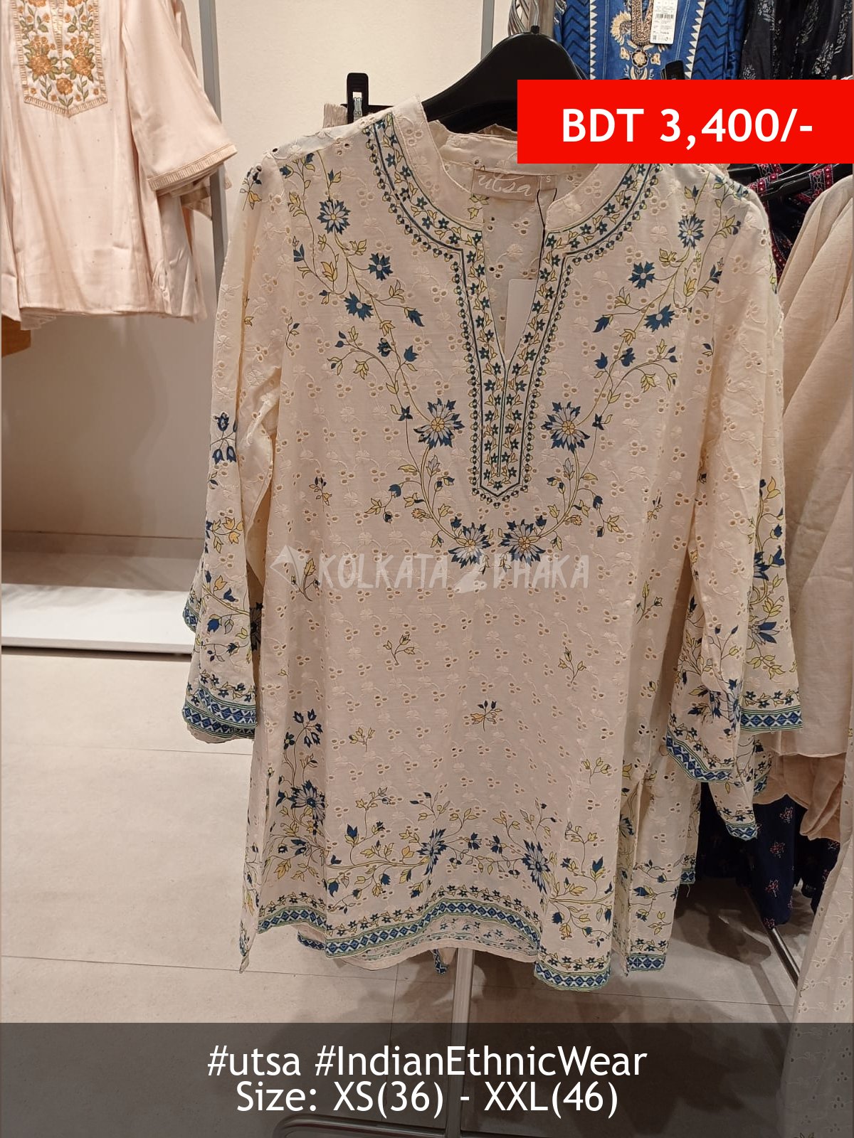 Utsa Off white kurta