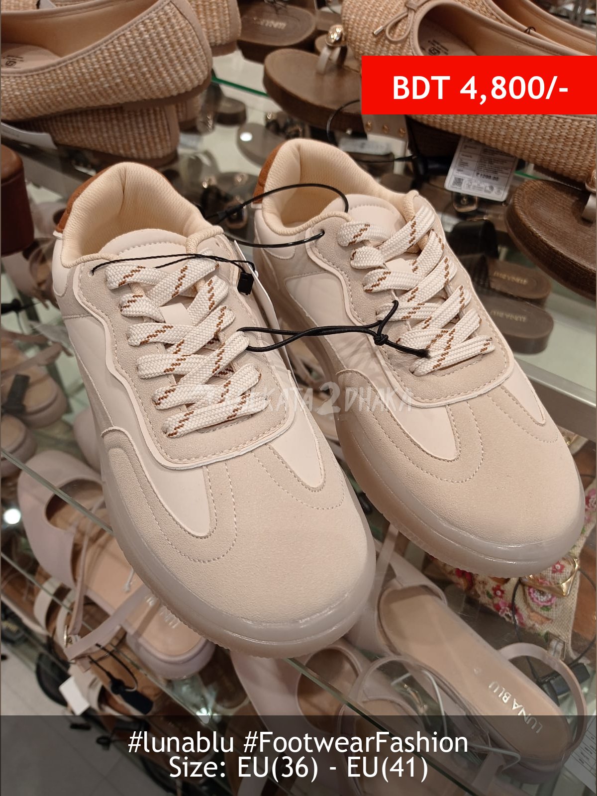 Lunablu Cream shoe