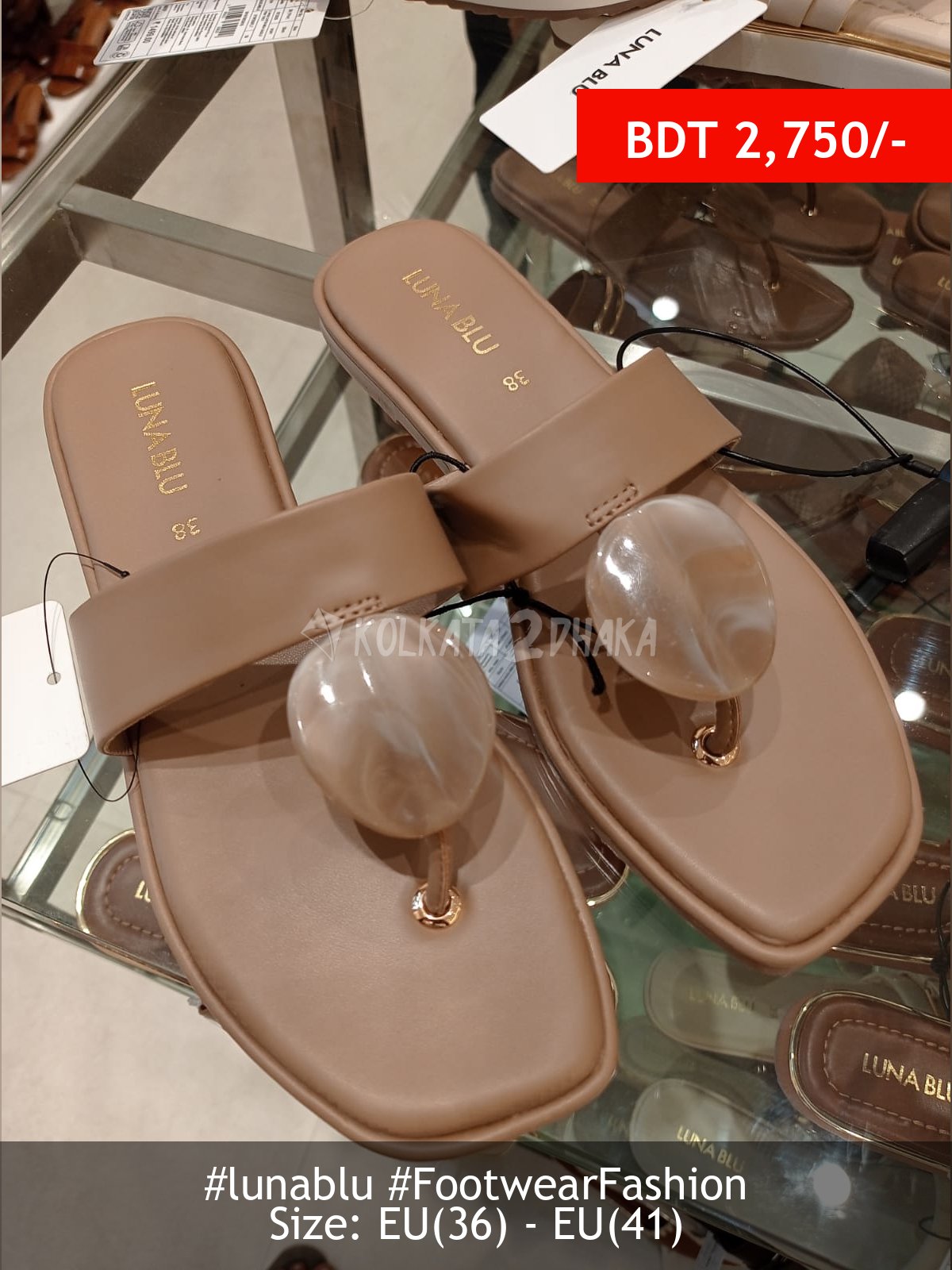 Lunablu taupe sandal